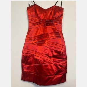B. Darlin Red Strapless Dress